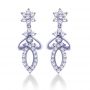 Dea Diamond Drop Earrings by KaratCraft