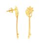 Sorona plain gold earrings