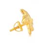Faun plain gold floral Earrings