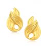 Flami plain gold earrings