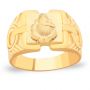 Bheema Gold Ganesha Ring by KaratCraft
