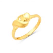 Heart Plain Gold Ring