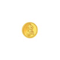 Ganesha 0.5 grams 995 24 kt Gold Coin by KaratCraft