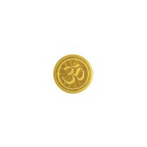 Om 1 grams 999 24 kt Gold Coin by KaratCraft