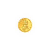 Ganesha 2 grams 916 22 kt Gold Coin by KaratCraft