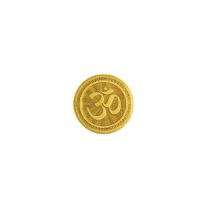 Ananda 2 grams 995 Om 24 kt Gold Coin by KaratCraft