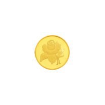 Rose 5 grams 995 24 kt Gold Coin by KaratCraft