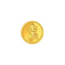 Vinayaka 10 grams 24 Kt 995 Ganesh Gold Coin by KaratCraft
