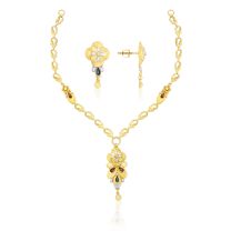 Swarnakali Necklace And Earring Set by KaratCraft