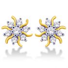 Demeter Diamond Earrings Studs by KaratCraft