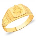 Purush Vinayak Gold Ring by KaratCraft