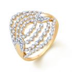 Lined Radiance Ring by KaratCraft