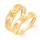 Linked Couple Rings by KaratCraft