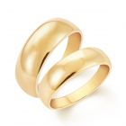 Classic Gold Couple Rings by KaratCraft