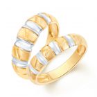 Love Me Couple Wedding Bands by KaratCraft